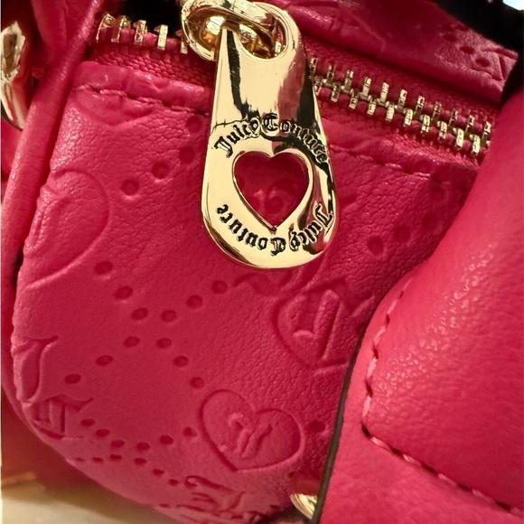 Juicy Couture Free Love satchel handbag in bright pink - Picture 7 of 9